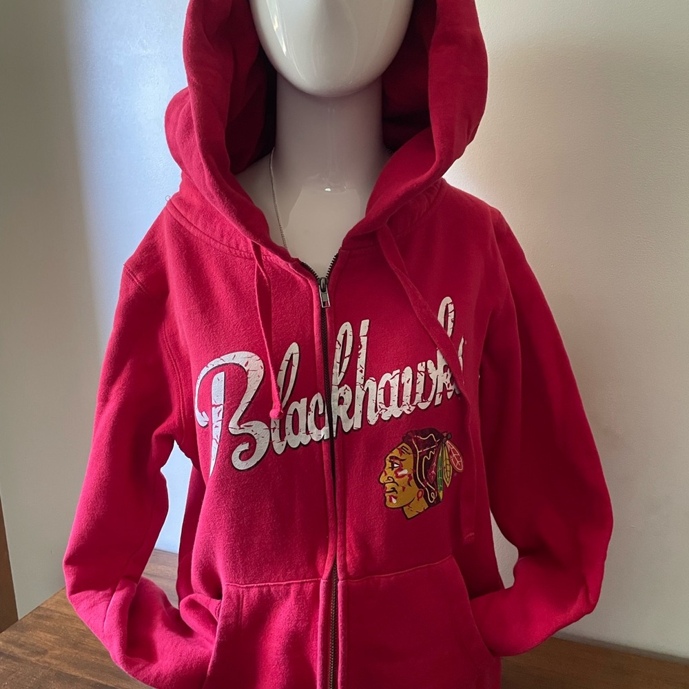 5th & Ocean Red Blackhawks Kids Hoodie